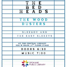 Get Loud with The Bed Heads, The Wood Dusters and Sleeyboy and The Easy Sleezys!
